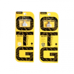 【14日有壞包換】REMAX - OTG轉接器 ( USB 轉 Micro ) RA-OTG 銀色 轉接器