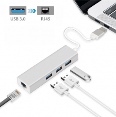 USB A  TO Gigabit Ethernet (千兆乙太網) +3x 3.0USB HUB