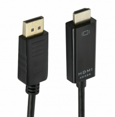 DisplayPort（公）轉HDMI（公）轉接線4k*2k 1.8M