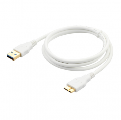 AM-MicroB鍍金連接線USB3.0移動硬盤數據線 Note3充電線