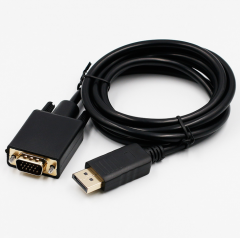 BEST CABLE DisplayPort 轉 VGA 高清轉接線1.8M 適用於帶Displayport的計算機或便攜式計算機以及其他合適的設備