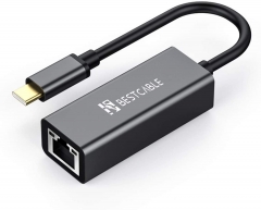 BEST CABLE USB C to Ethernet Adapter, Portable 1 Gigabit Network hub, type c轉RJ45千兆網卡